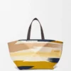 Bolso tote Puzzle Fold XXL en lona multicolor Bolso tote Puzzle Fold XXL en lona multicolor