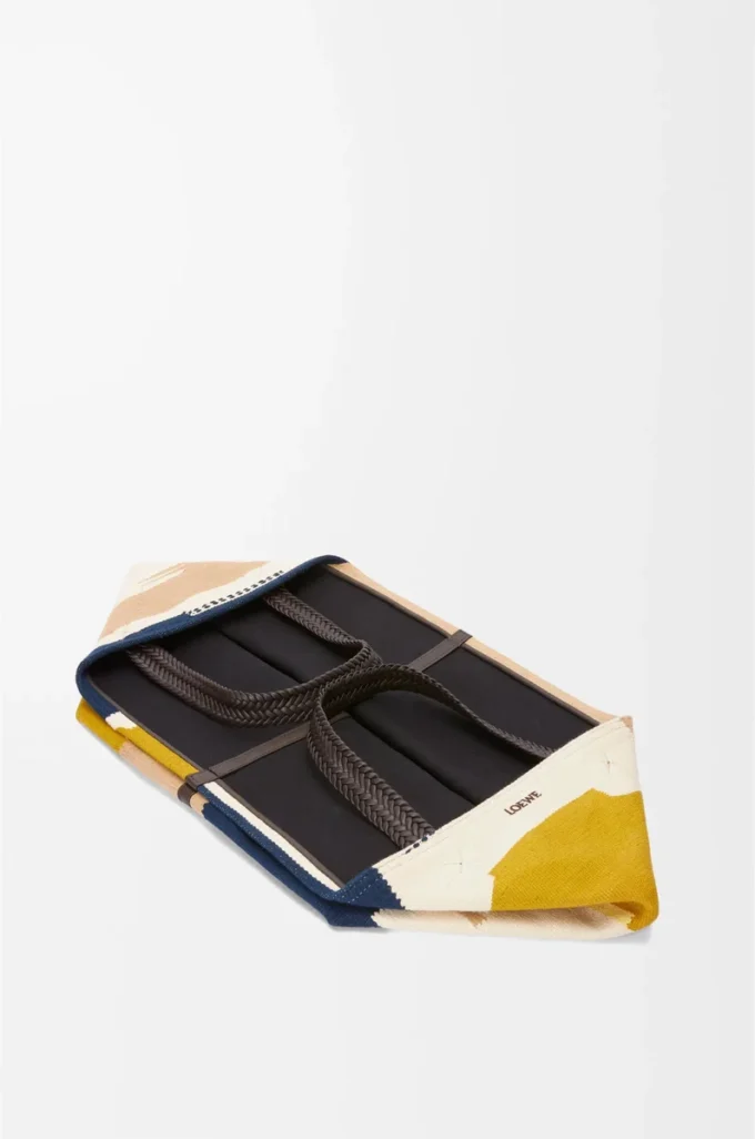 Bolso tote Puzzle Fold XXL en lona multicolor Bolso tote Puzzle Fold XXL en lona multicolor
