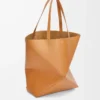 Bolso tote XL Puzzle Fold en piel de becerro brillante Warm Desert Bolso tote XL Puzzle Fold en piel de becerro brillante Warm Desert