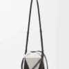 Bolso Treasure Bako en jacquard de lona y piel de becerro Natural/Negro Bolso Treasure Bako en jacquard de lona y piel de becerro Natural/Negro