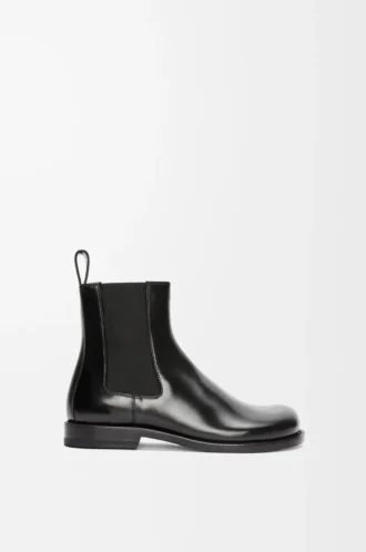 Bota Chelsea Campo en piel de becerro cepillada, color negro