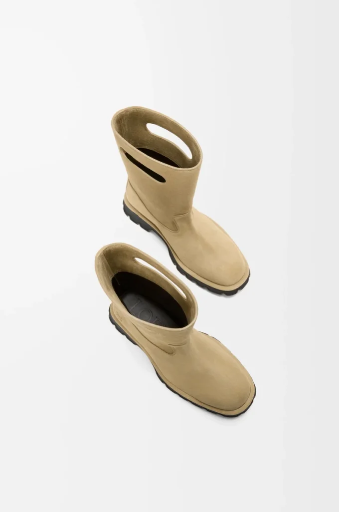 Botas Bobby de piel de becerro dividida encerada Sahara Botas Bobby de piel de becerro dividida encerada Sahara