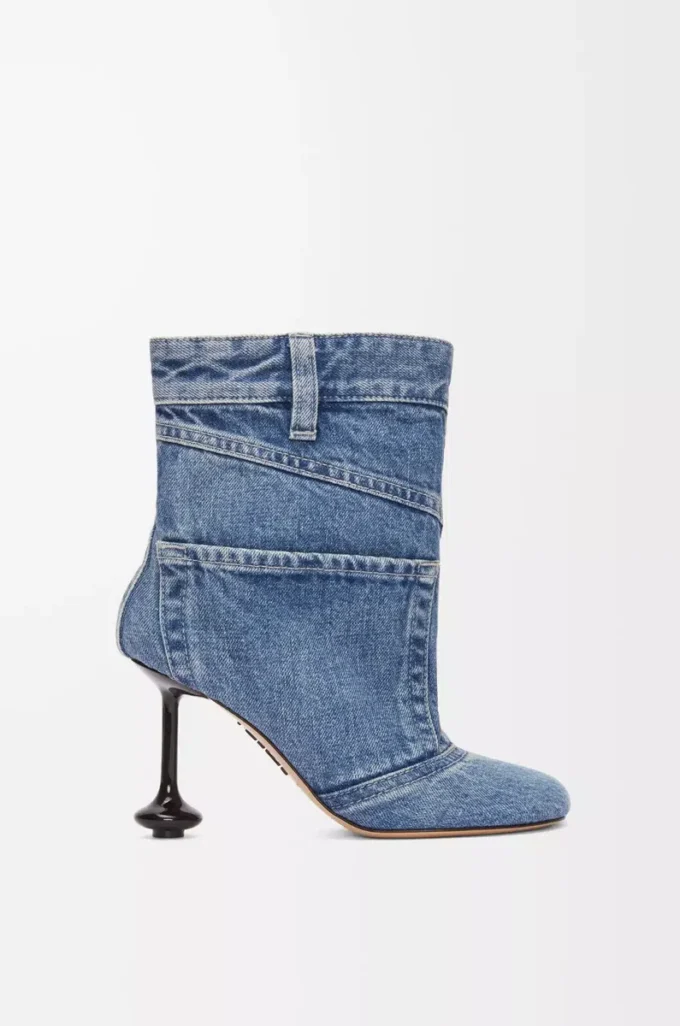 Botines Toy Panta en denim lavado Denim lavado Botines Toy Panta en denim lavado Denim lavado