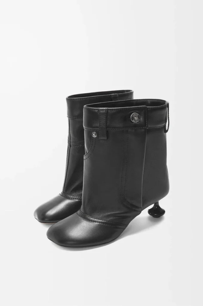 Botín Toy Panta en piel de cordero Black Botín Toy Panta en piel de cordero Black