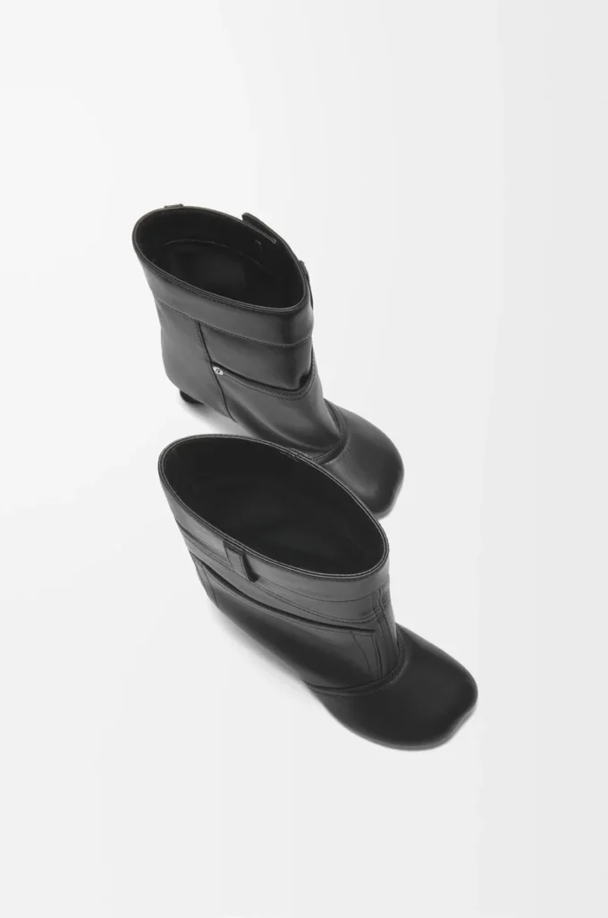 Botín Toy Panta en piel de cordero Black Botín Toy Panta en piel de cordero Black