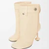 Botín Toy Panta en piel de cordero napa Oat Milk Botín Toy Panta en piel de cordero napa Oat Milk