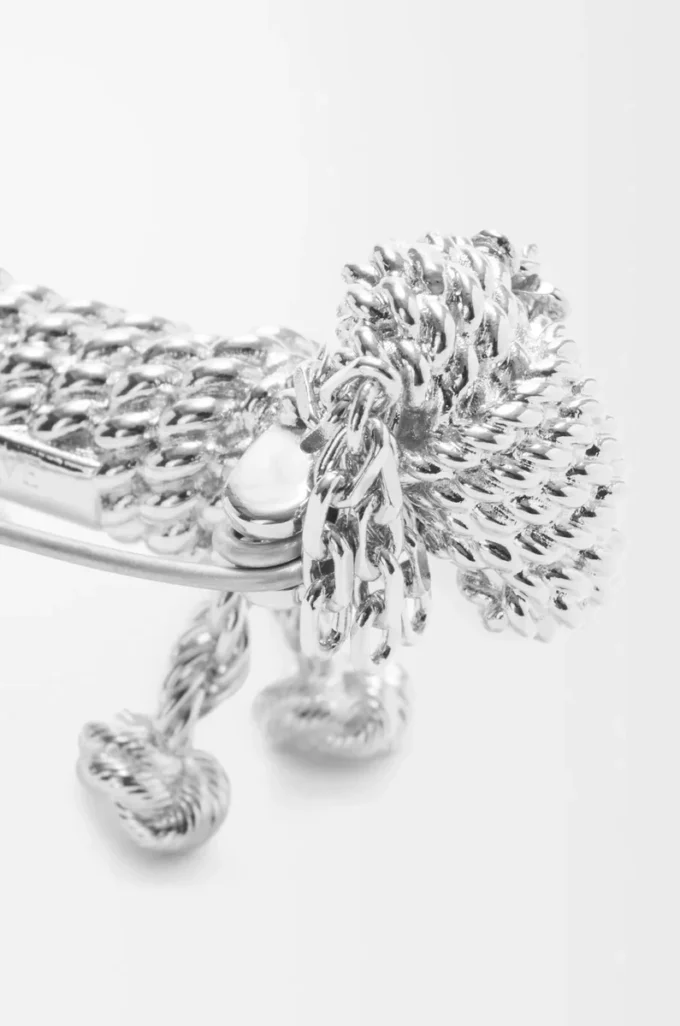 Broche con forma de perro salchicha Plata Broche con forma de perro salchicha Plata