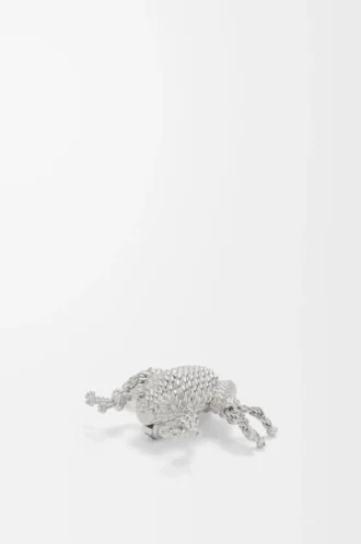 Broche rana Plata