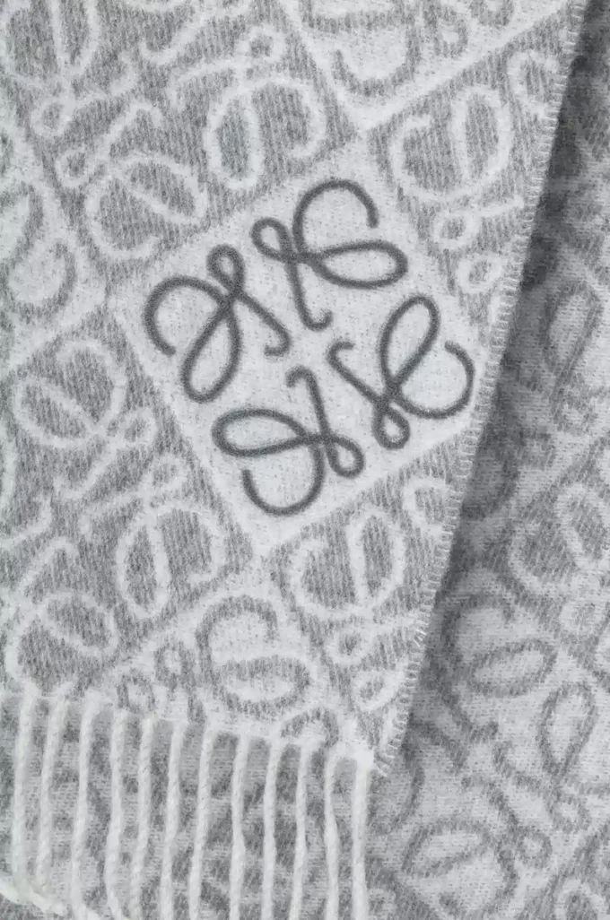 Bufanda Anagram de lana y cachemira Gris Bufanda Anagram de lana y cachemira Gris