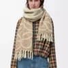 Bufanda Anagram en alpaca y lana Beige/Blanco Bufanda Anagram en alpaca y lana Beige/Blanco