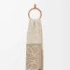 Bufanda Anagram en alpaca y lana Beige/Blanco Bufanda Anagram en alpaca y lana Beige/Blanco
