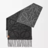 Bufanda Anagram en alpaca y lana Gris oscuro/Negro Bufanda Anagram en alpaca y lana Gris oscuro/Negro