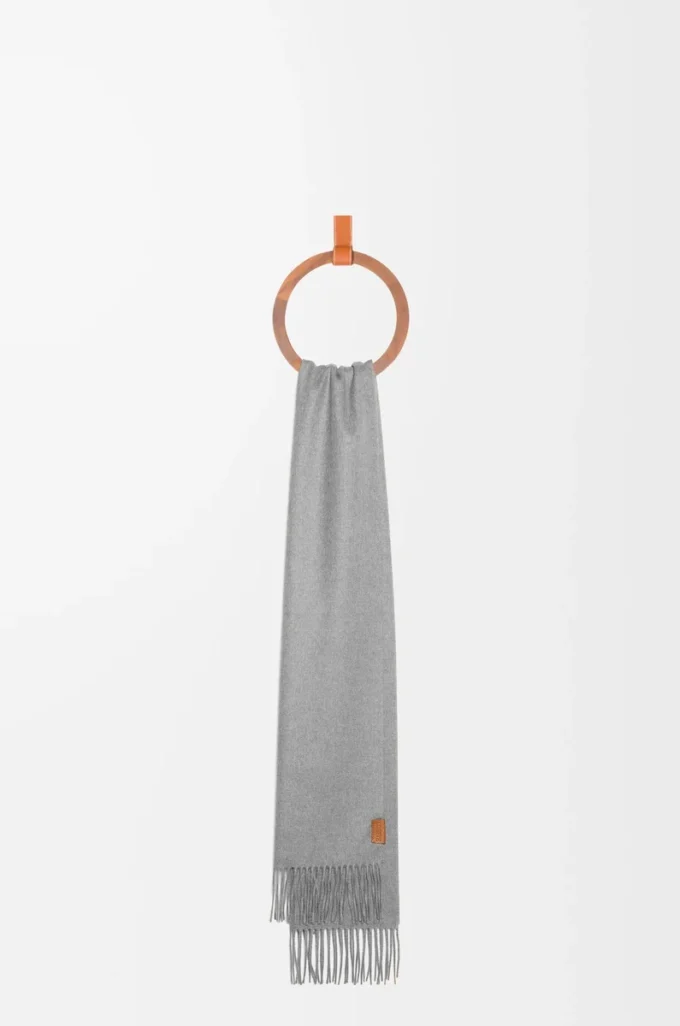 Bufanda de cachemira gris claro Bufanda de cachemira gris claro
