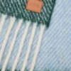 Bufanda de mezcla de alpaca y lana azul/verde Bufanda de mezcla de alpaca y lana azul/verde