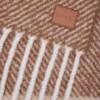 Bufanda de mezcla de alpaca y lana Mocha/Beige Bufanda de mezcla de alpaca y lana Mocha/Beige
