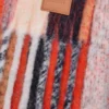 Bufanda de mezcla de alpaca y lana Naranja/Azul Bufanda de mezcla de alpaca y lana Naranja/Azul