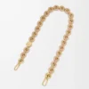 Cadena de donuts en piel de becerro Silk Beige Cadena de donuts en piel de becerro Silk Beige