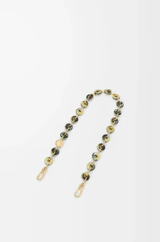 Cadena tipo donut en negro/beige