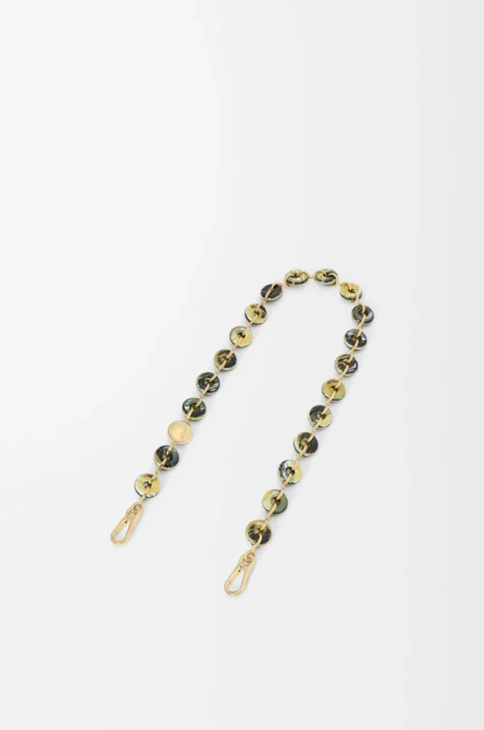Cadena tipo donut en negro/beige Cadena tipo donut en negro/beige
