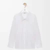 Camisa adornada de algodón Blanco Camisa adornada de algodón Blanco
