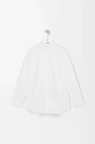 Camisa capa de algodón Blanco