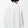 Camisa capa de algodón Blanco Camisa capa de algodón Blanco