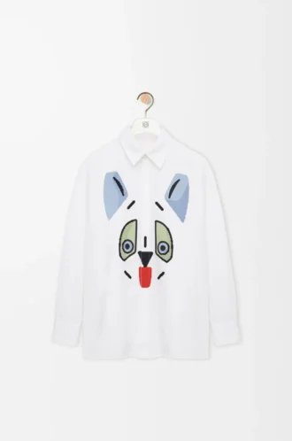 Camisa de algodón blanco