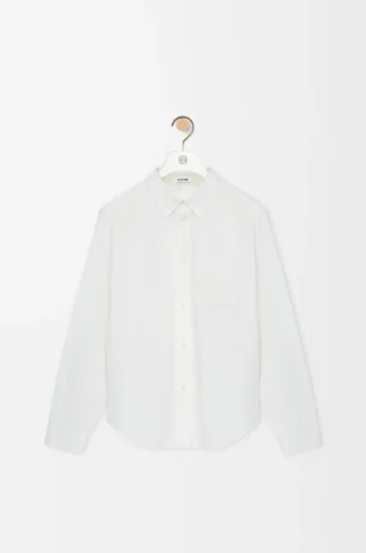 Camisa de algodón blanco
