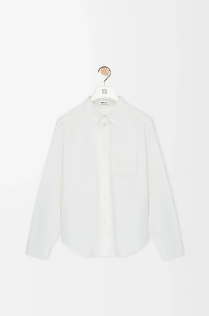Camisa de algodón blanco Camisa de algodón blanco