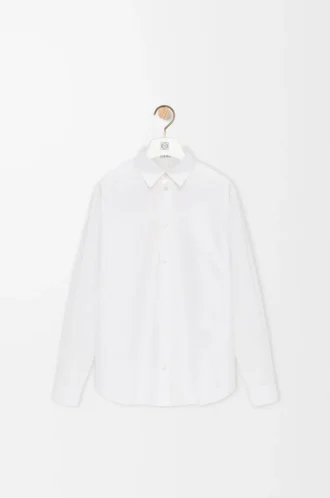 Camisa de algodón blanco