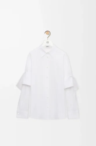 Camisa de algodón blanco
