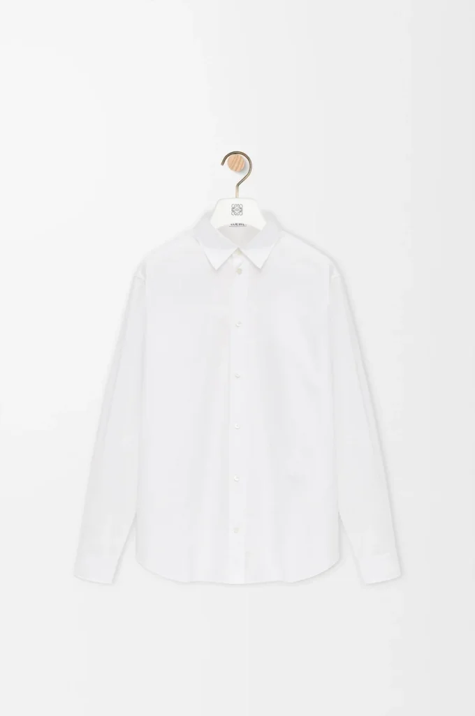 Camisa de algodón blanco Camisa de algodón blanco