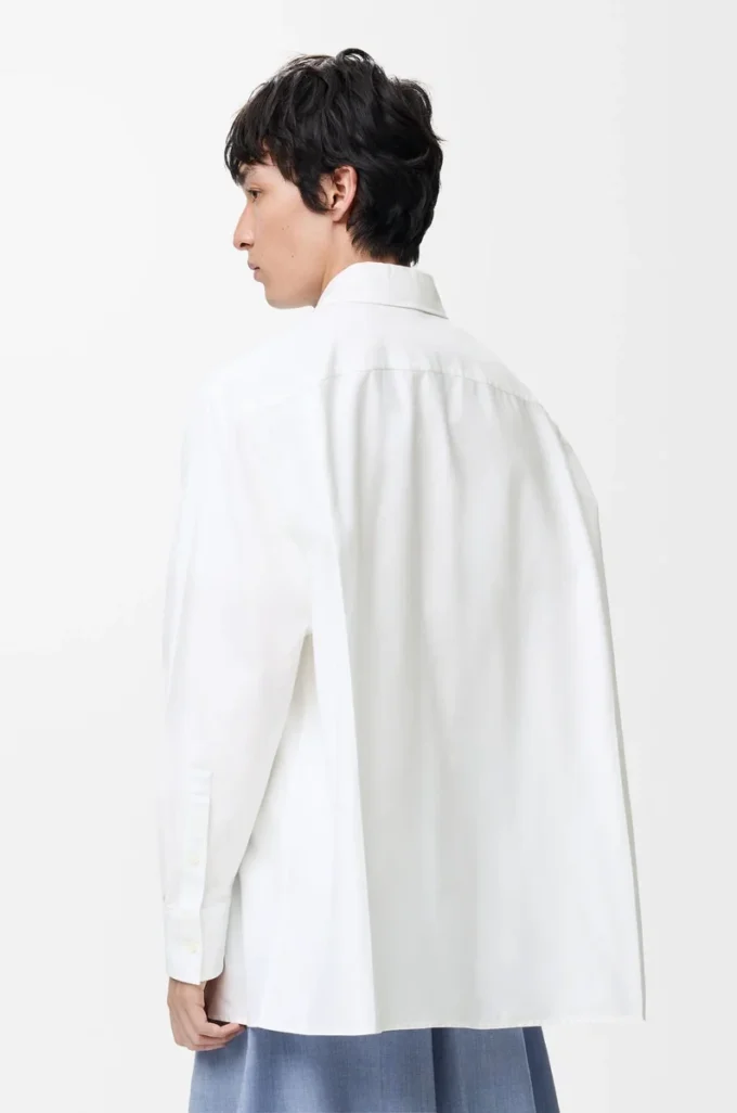 Camisa de algodón blanco Camisa de algodón blanco