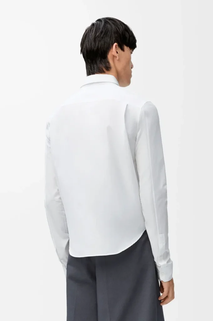 Camisa de algodón blanco Camisa de algodón blanco