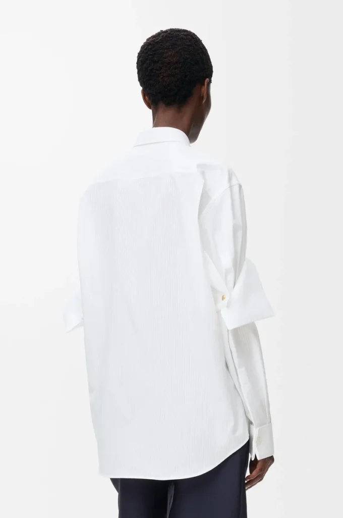 Camisa de algodón blanco Camisa de algodón blanco