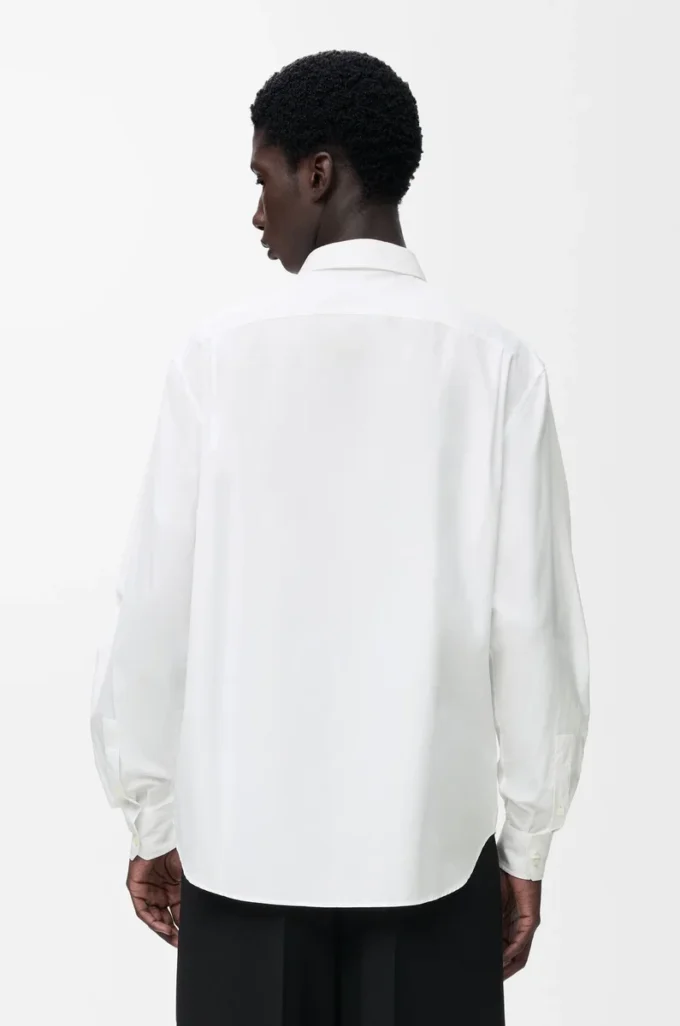 Camisa de algodón blanco Camisa de algodón blanco