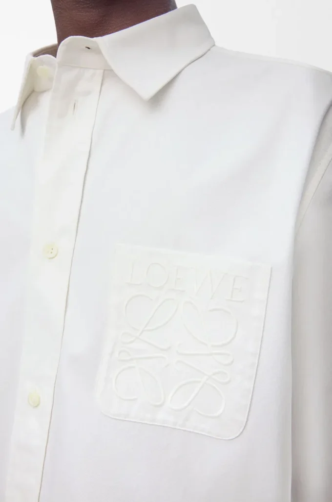 Camisa de algodón blanco Camisa de algodón blanco