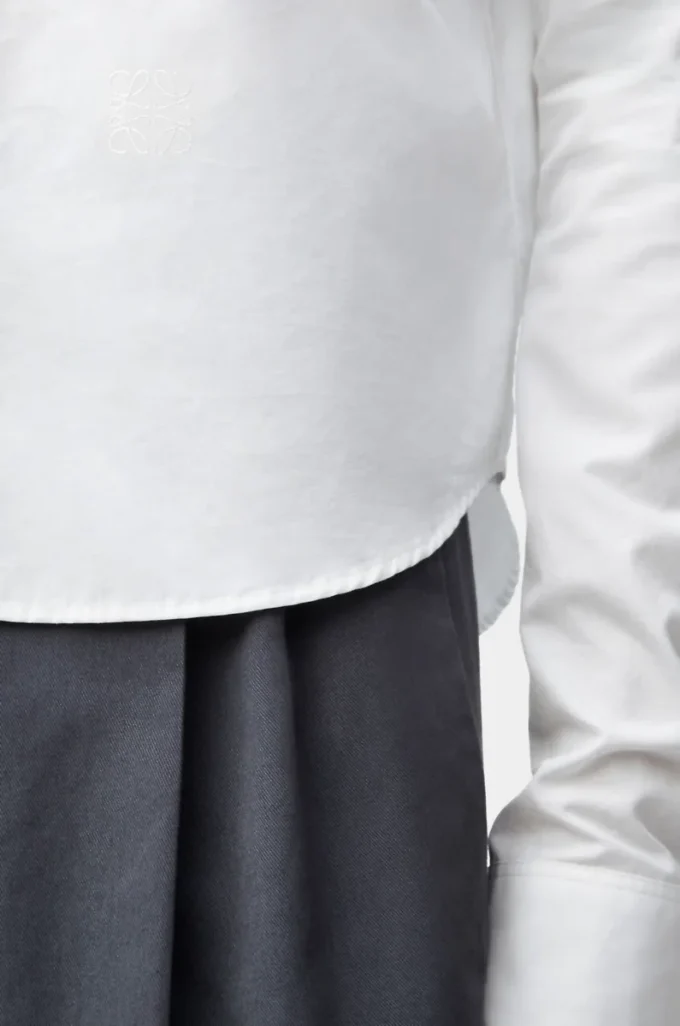 Camisa de algodón blanco Camisa de algodón blanco