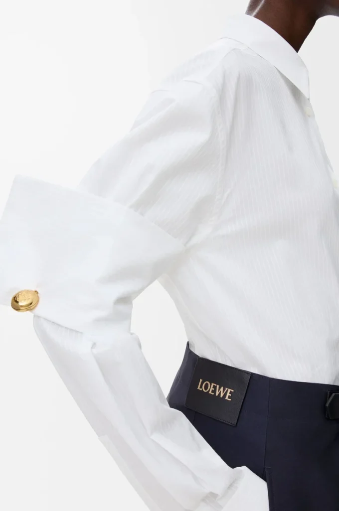 Camisa de algodón blanco Camisa de algodón blanco