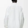 Camisa de algodón blanco/multicolor Camisa de algodón blanco/multicolor