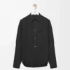 Camisa de algodón negro Camisa de algodón negro