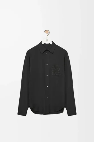 Camisa de algodón negro