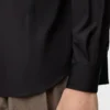 Camisa de algodón negro Camisa de algodón negro