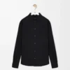 Camisa de lana. Color negro.