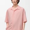 Camisa de manga corta de lana Coral Camisa de manga corta de lana Coral