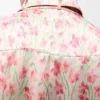 Camisa de viscosa en blanco/rosa Camisa de viscosa en blanco/rosa