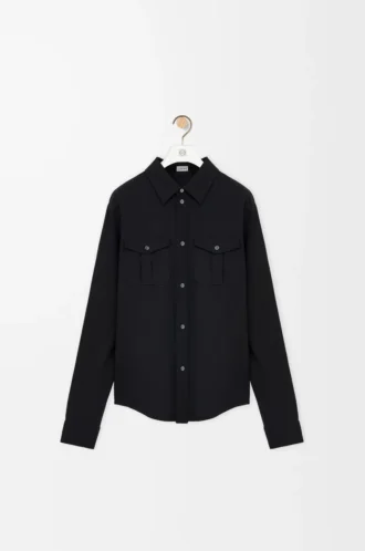 Camisa en mezcla de viscosa.