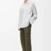 Camisa híbrida de algodón y lana Blanco/Beige Camisa híbrida de algodón y lana Blanco/Beige