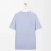 Camiseta de corte holgado en algodón azul claro Camiseta de corte holgado en algodón azul claro