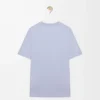 Camiseta de corte holgado en algodón azul claro Camiseta de corte holgado en algodón azul claro